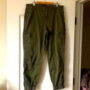 Anthropologie’s Sanctuary size 28 military green joggers pants on sale!!!